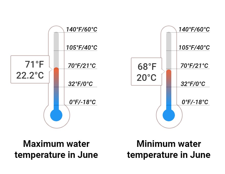 Average Sea temperature